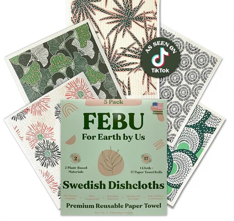 Eco-Friendly Swedish Dishcloths 5 Pack