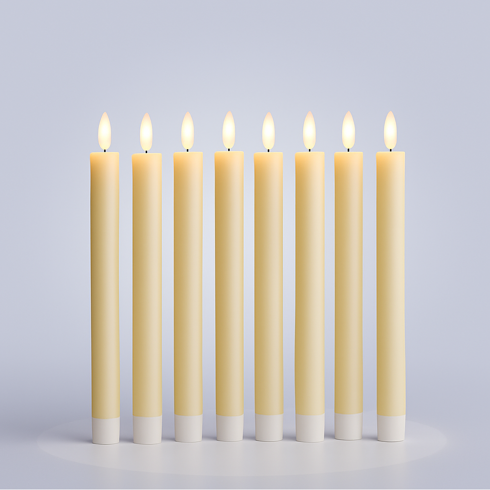 Flickering LED Taper Candles