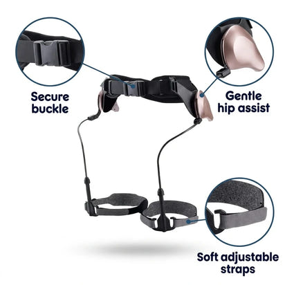 Adjustable Hip-Assist Walking Aid with Waist Belt & Thigh Straps