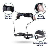 Adjustable Hip-Assist Walking Aid with Waist Belt & Thigh Straps