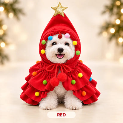 Holiday Pet Outfit ( Hat + Scarf )