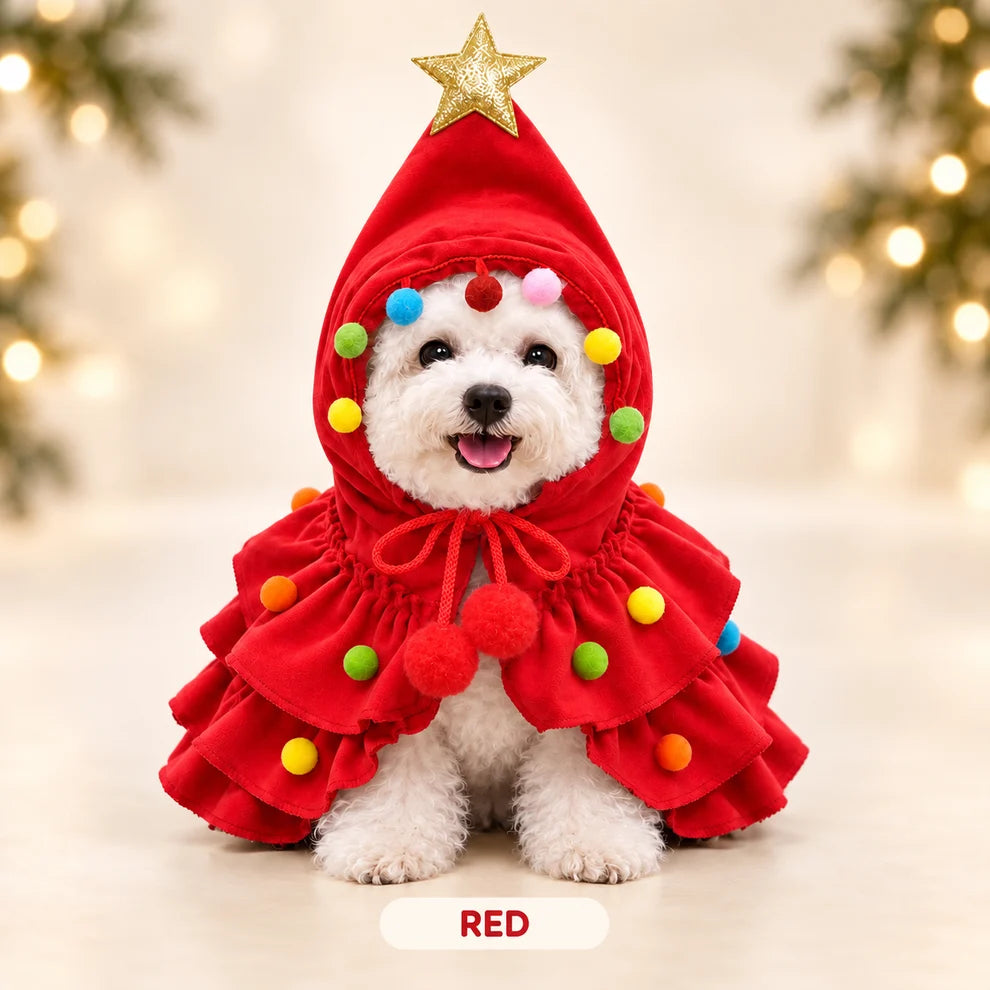 Holiday Pet Outfit ( Hat + Scarf )