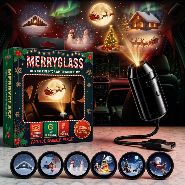 MerryGlass Car Window Projector