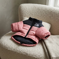 Quilted Dog Puffer Jacket with Zip & Stand-Up Collar
