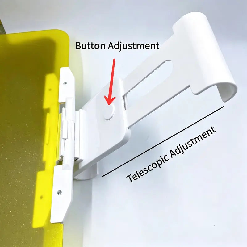 2-in-1 Clip-On Car Sun Visor Shield with 180° Adjustment