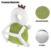 Synnot Baby Walker Head Protector - Toddler Adjustable Baby Head Protection Backpack Wear Safety Pad (Turtle)
