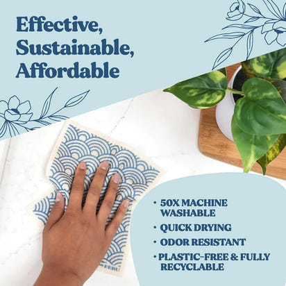 Eco-Friendly Swedish Dishcloths 5 Pack