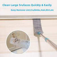 Extendable Microfiber Duster with Flexible Head & Washable Cover