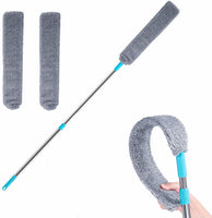 Extendable Microfiber Duster with Flexible Head & Washable Cover