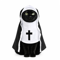 Holy Pet Costume for Cats & Small Dogs, Nun, Pope or Priest