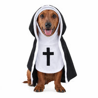 Holy Pet Costume for Cats & Small Dogs, Nun, Pope or Priest