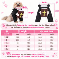Holy Pet Costume for Cats & Small Dogs, Nun, Pope or Priest