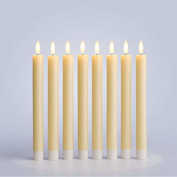 Flickering LED Taper Candles