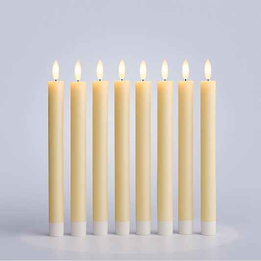 Flickering LED Taper Candles