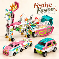 Magnetic Transforming Car & Dragon Toy