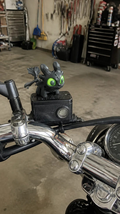 Dragon Motorcycle Topper, Decorative Riding Accessory