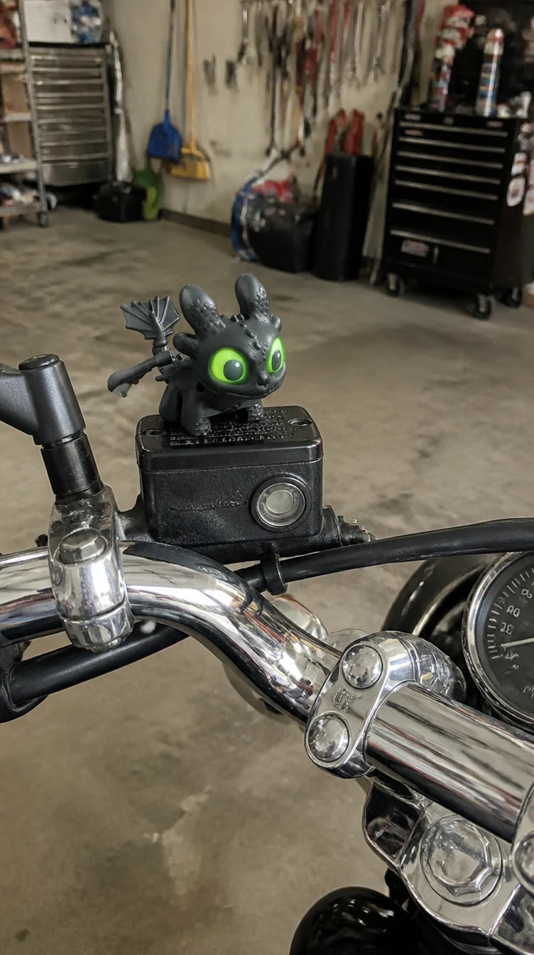 Dragon Motorcycle Topper, Decorative Riding Accessory