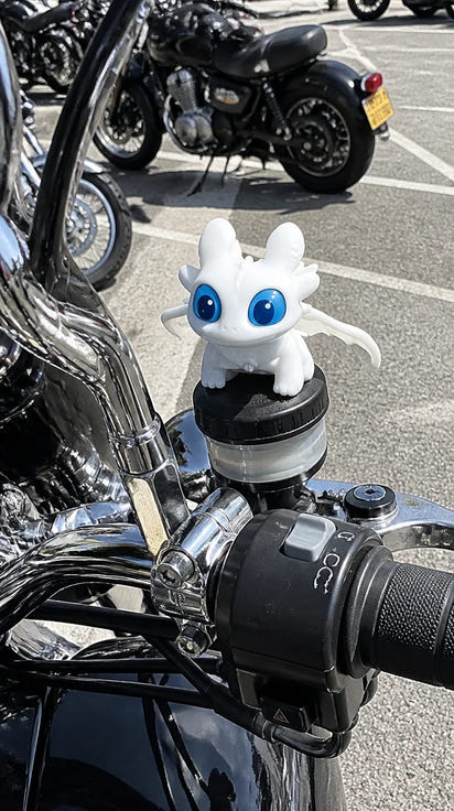 Dragon Motorcycle Topper, Decorative Riding Accessory
