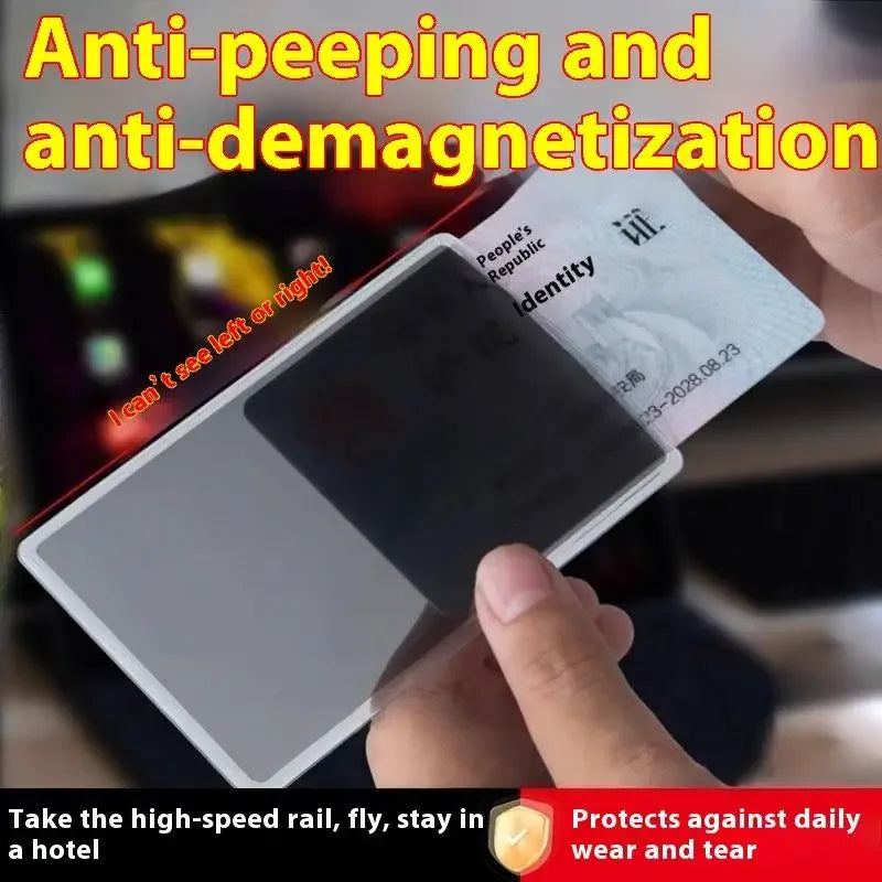 Slim Privacy Card Sleeve for Bank & ID Cards, Scratch Protection