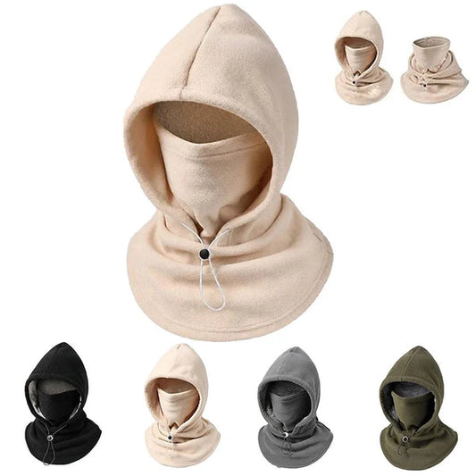 Thick Fleece Hooded Balaclava with Adjustable Fit
