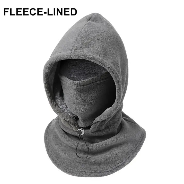 Thick Fleece Hooded Balaclava with Adjustable Fit