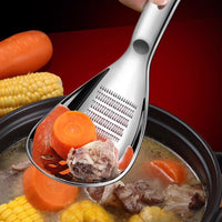 Stainless Steel Grater Spoon & Multi-Use Kitchen Tool