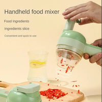 4-in-1 Cordless Electric Vegetable Chopper, USB Rechargeable
