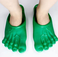 Funny Foot-Shaped Slides with Oversized Toe Details