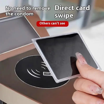 Slim Privacy Card Sleeve for Bank & ID Cards, Scratch Protection