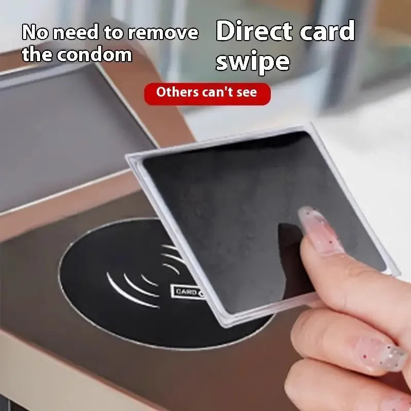 Slim Privacy Card Sleeve for Bank & ID Cards, Scratch Protection