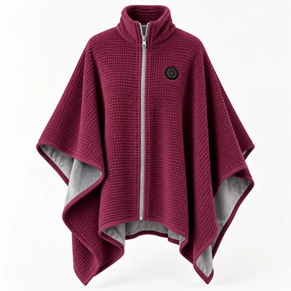 Synnot™ USB Heated Shawl, Soft Fleece Zip-Up Wrap