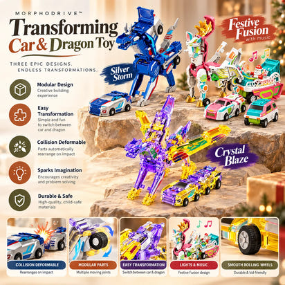 Magnetic Transforming Car & Dragon Toy