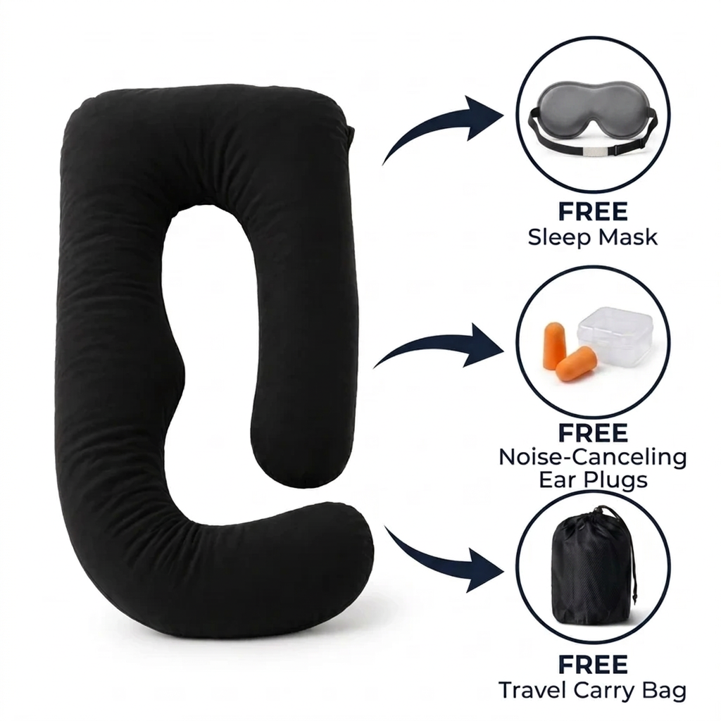 Black pillow set without NapNest branding