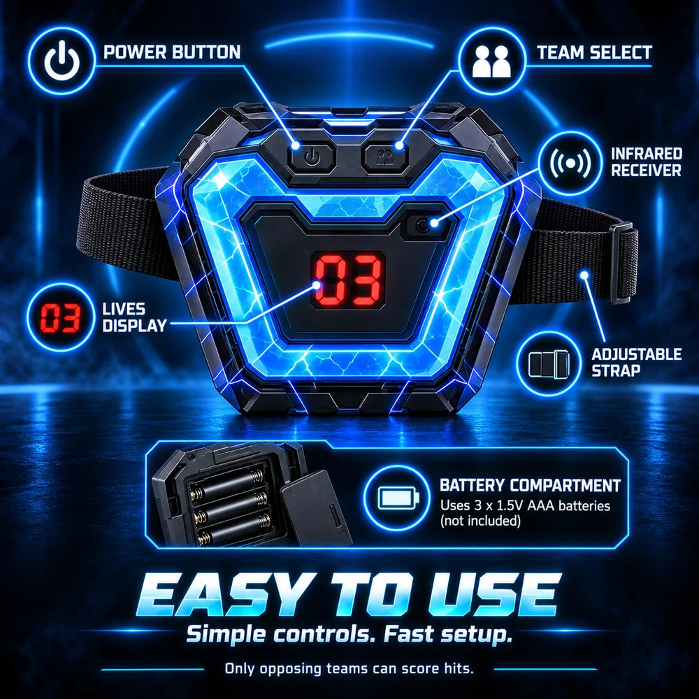 Infrared Laser Tag Battle Set with Gun & Vest