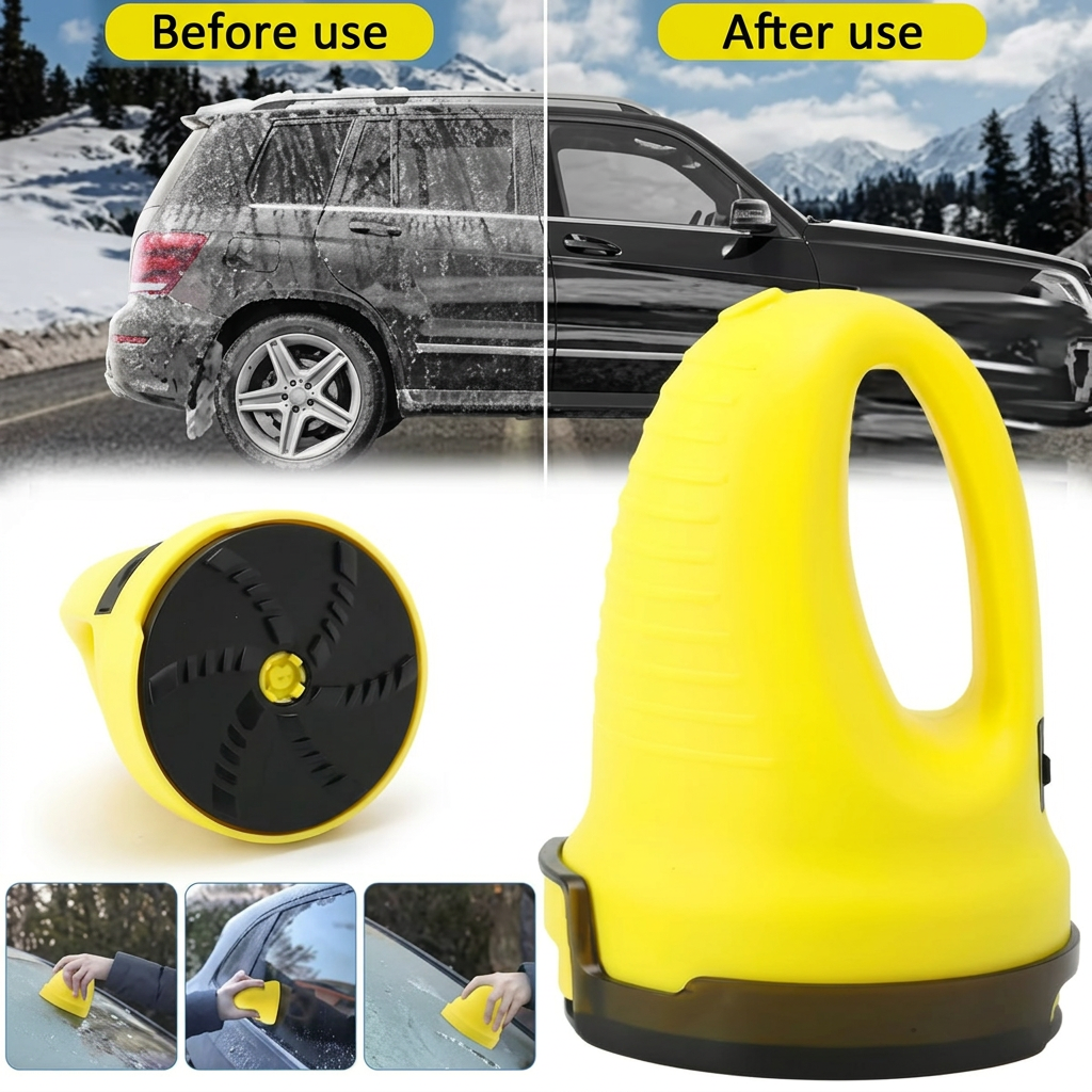 Enhanced before-and-after ice scraper image
