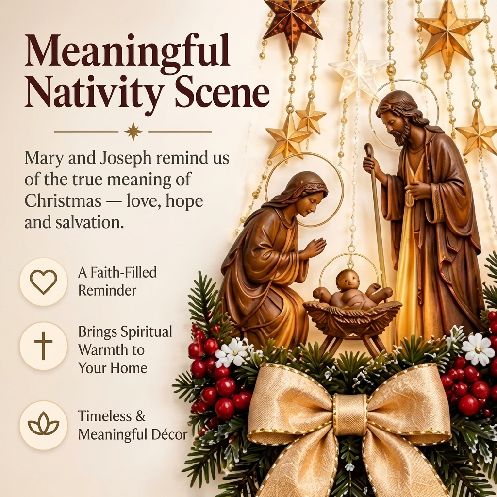 Enhanced nativity scene image
