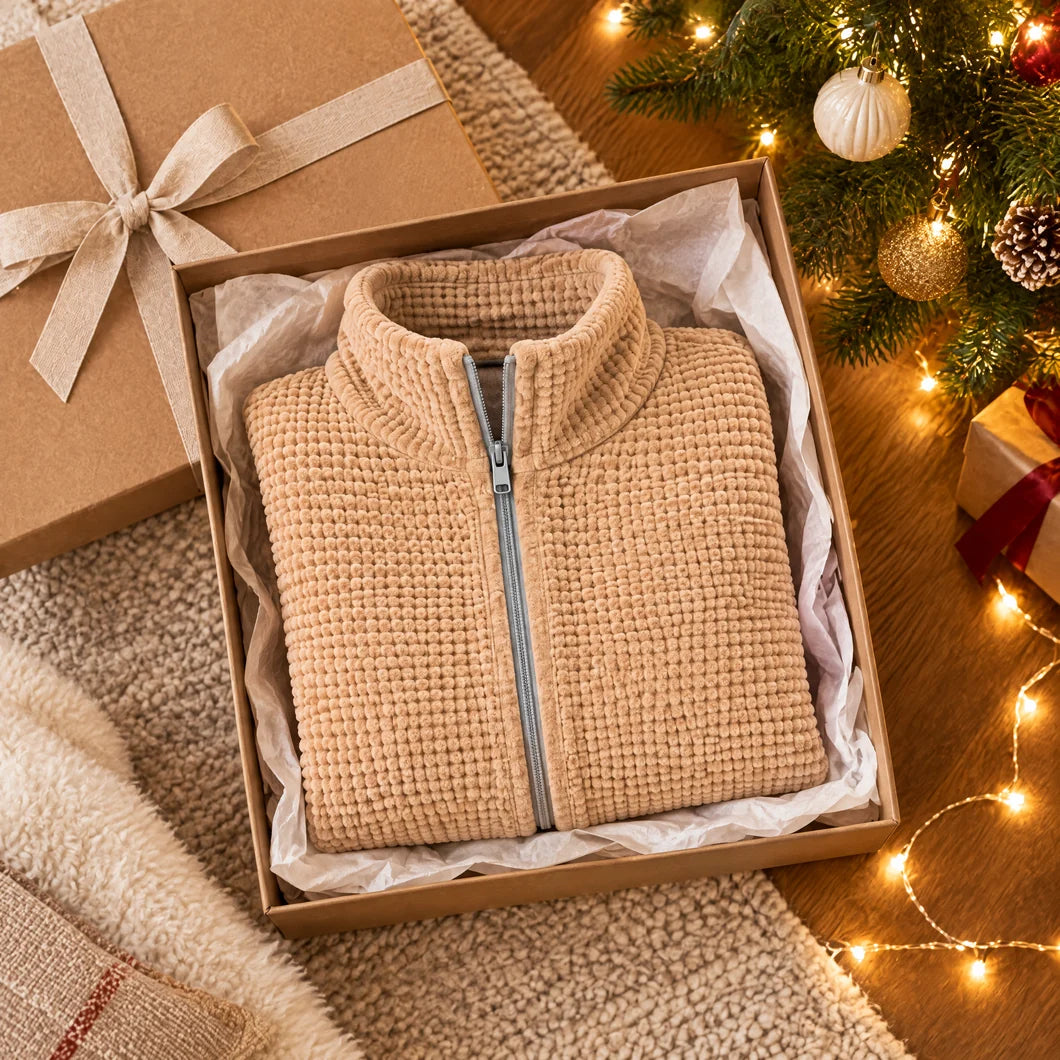 Synnot™ USB Heated Shawl, Soft Fleece Zip-Up Wrap