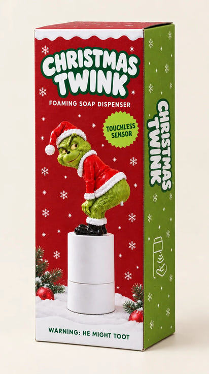 Touchless Christmas Foaming Soap Dispenser with Toot Sound