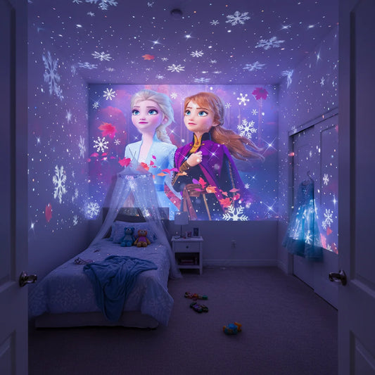 Frozen Character Projector Night Light for Kids Bedrooms