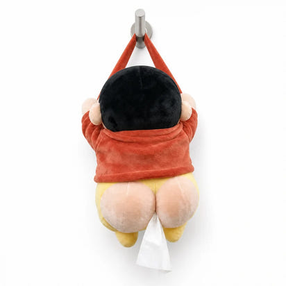 Synnot™ Plush Tissue Holder with Hanging Strap for Car & Home