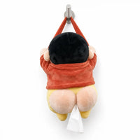 Synnot™ Plush Tissue Holder with Hanging Strap for Car & Home