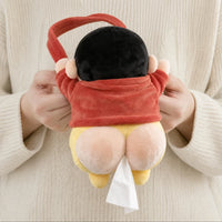 Synnot™ Plush Tissue Holder with Hanging Strap for Car & Home