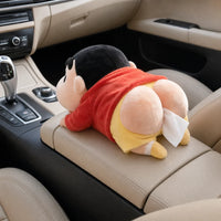 Synnot™ Plush Tissue Holder with Hanging Strap for Car & Home