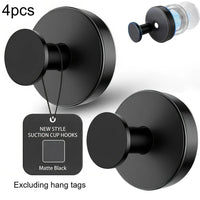 Reusable Vacuum Suction Hooks, 4-Pack