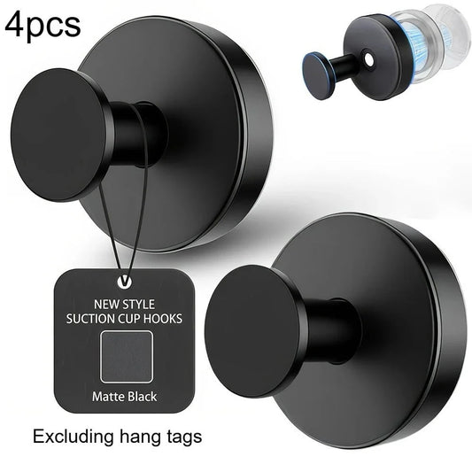 Reusable Vacuum Suction Hooks, 4-Pack