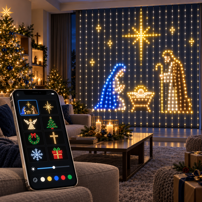 Smart Christmas Lights | Warm Festive LED Lights for Home Holiday Display