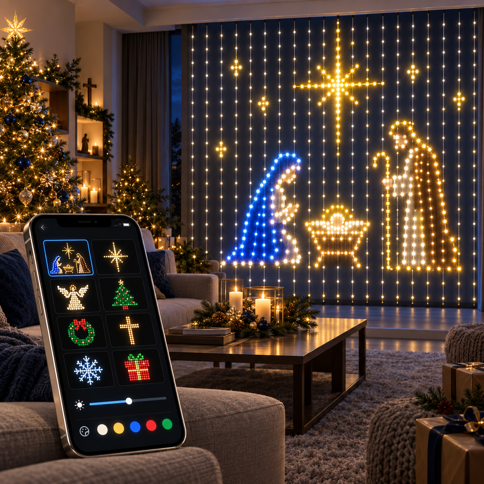 Smart Christmas Lights | Warm Festive LED Lights for Home Holiday Display