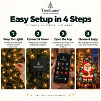 Smart Christmas Tree Lights | App-Controlled LED Show, 12+ Effects