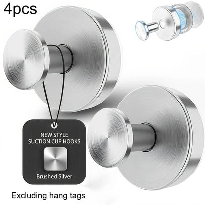 Reusable Vacuum Suction Hooks, 4-Pack