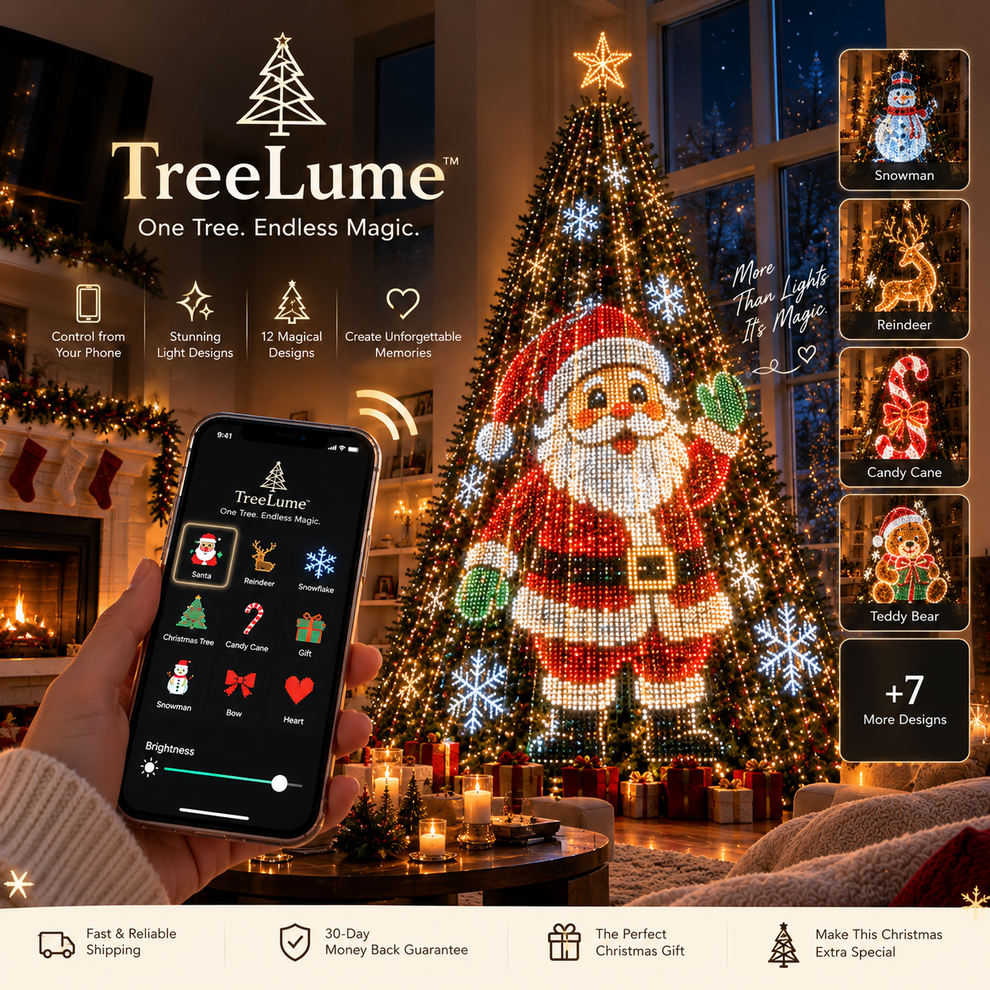 Smart Christmas Tree Lights | App-Controlled LED Show, 12+ Effects